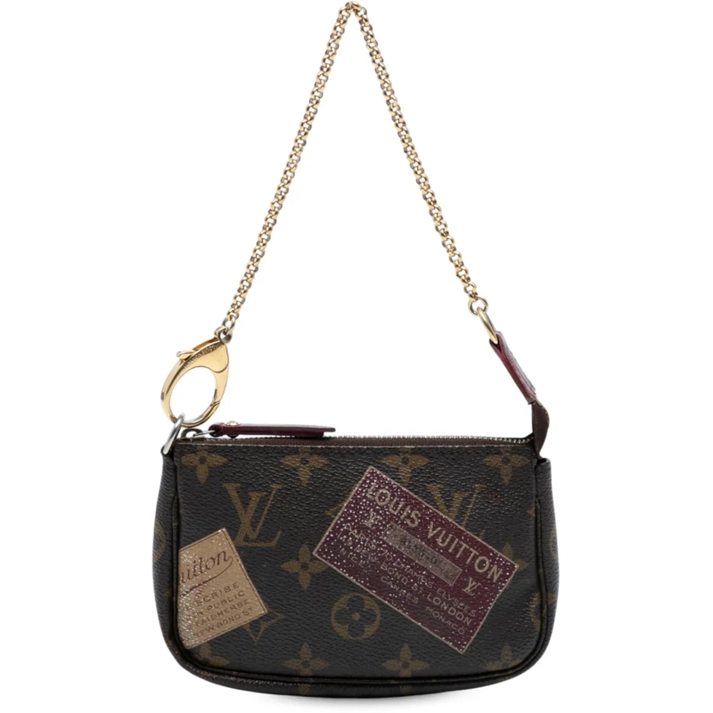 Louis Vuitton Tote Monogram Trunks & Bags Mini Pochette Accessoires braun