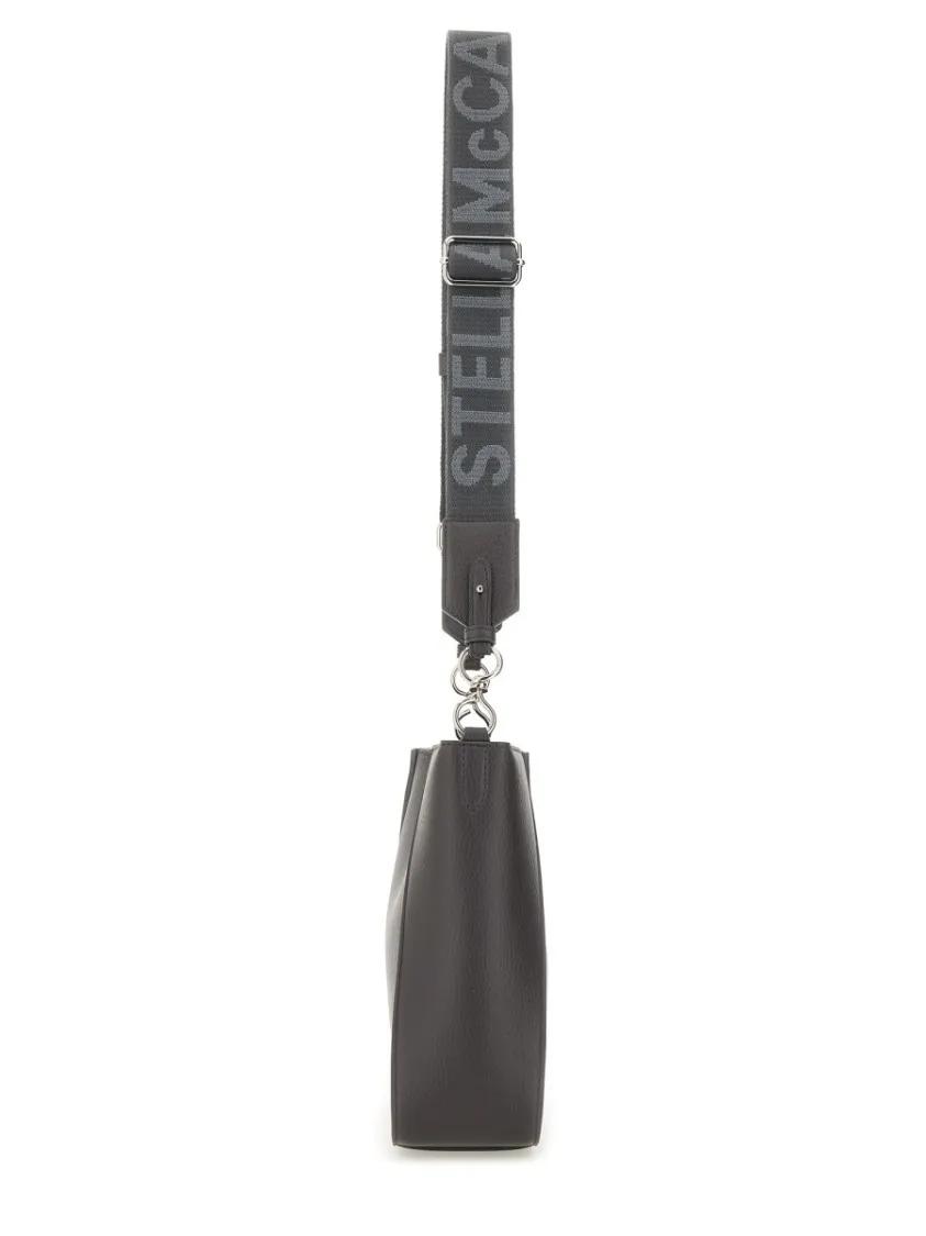 Stella Mccartney Hobo bags Shoulder Bag With Prominent Logo Detail in grijs