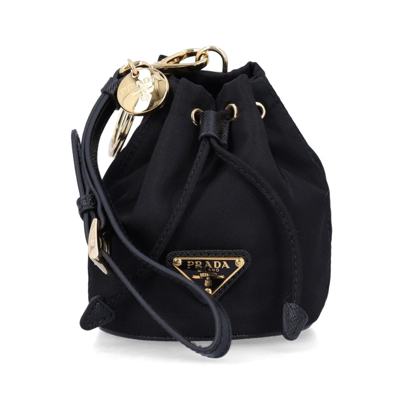 Prada Bucket Bag Re-Nylon Mini Pouch Bag Black