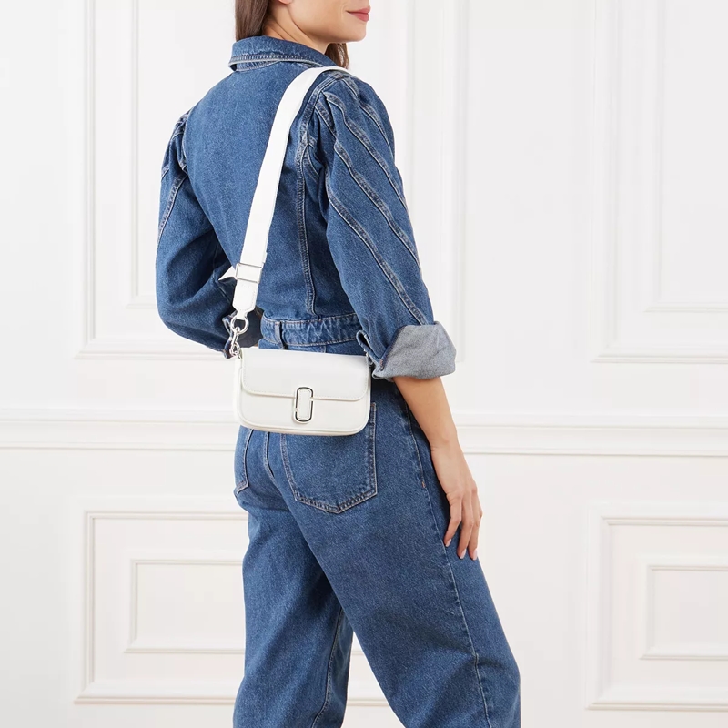 Marc Jacobs Crossbody Bag The Mini Shoulder Bag White Silver(Image 2)