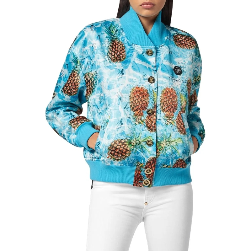 Philipp Plein Bomberjacke Bomberjacke Pineapple Skies bunt(Image 2)