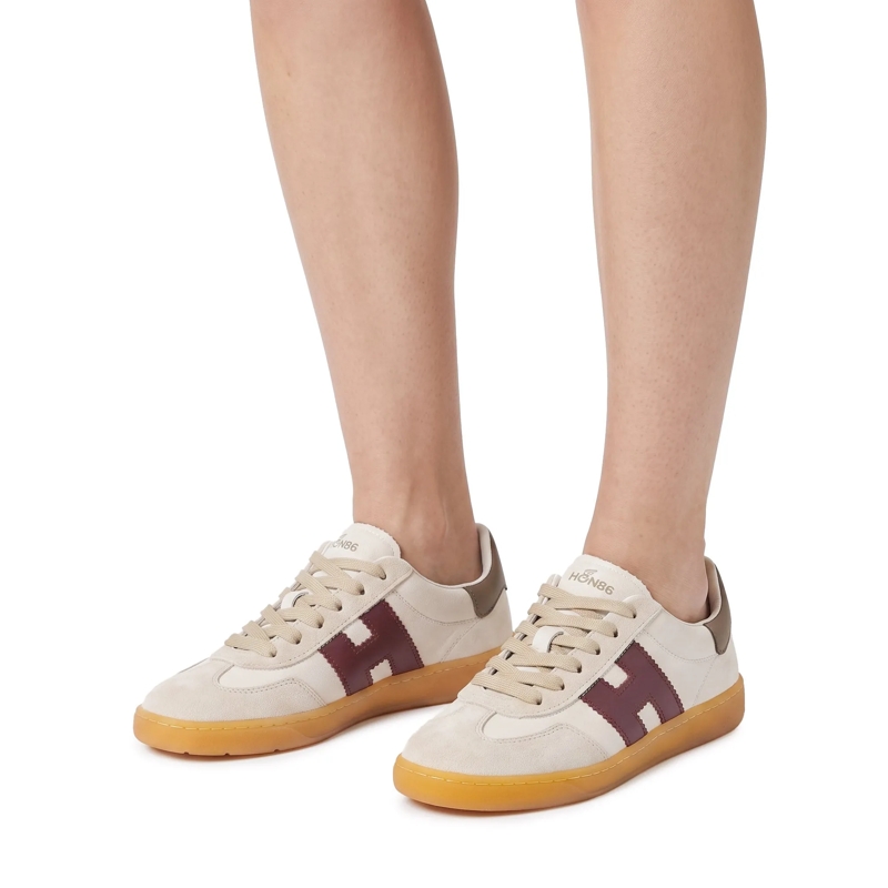 Hogan Schnürschuhe Sneaker Cool aus Leder beige(Image 2)