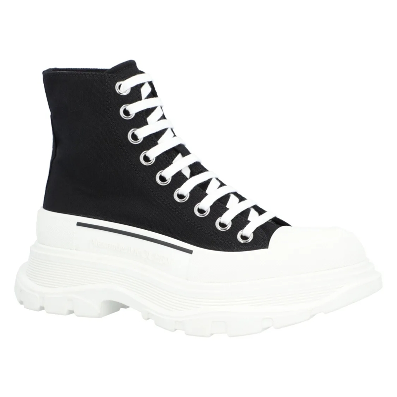 Alexander McQueen Bottes Tread Slick Boots 'Black' White