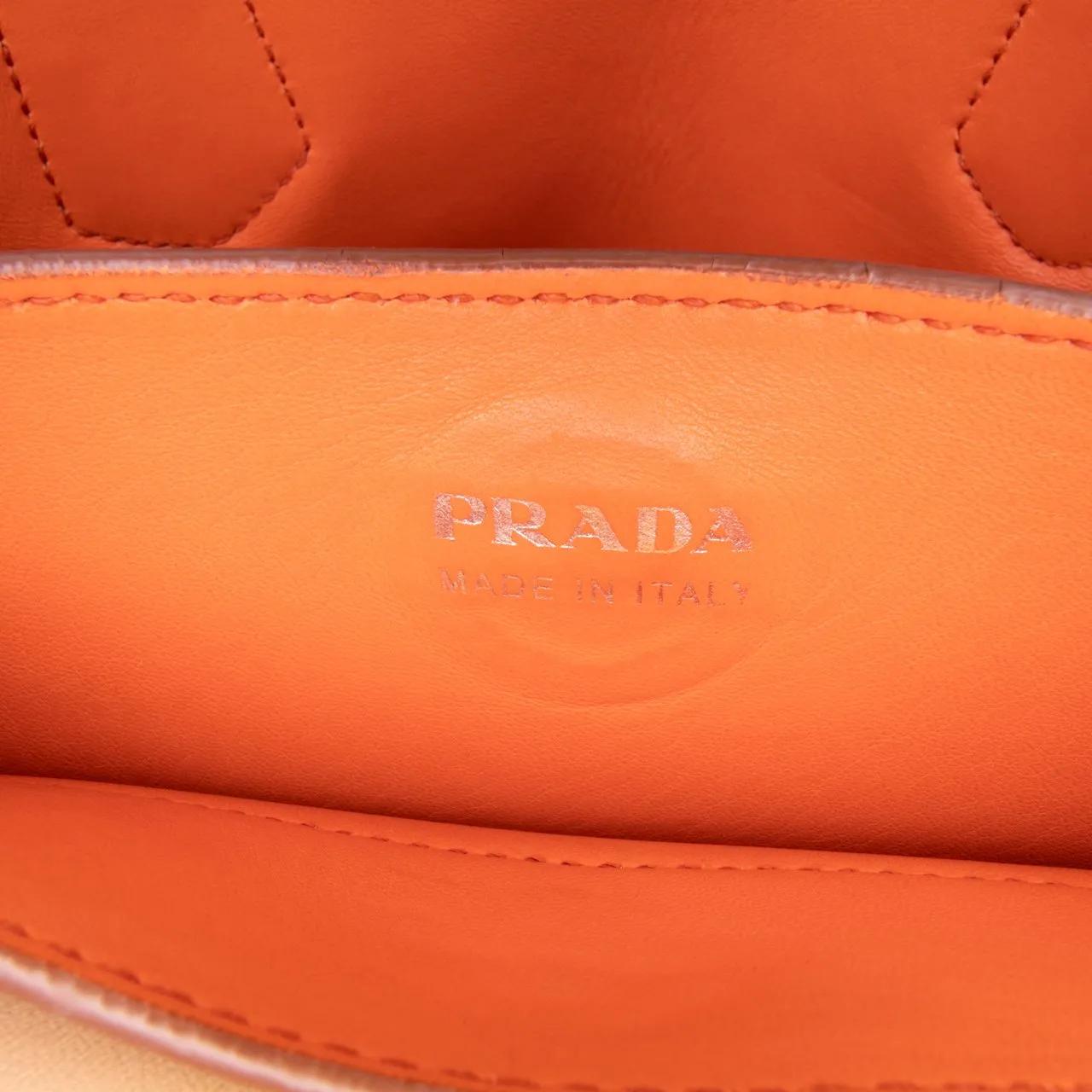 Thumbnail - Prada Hobo Bags - Large City Calf Double Satchel - Gr. unisize - in Orange - für Damen
