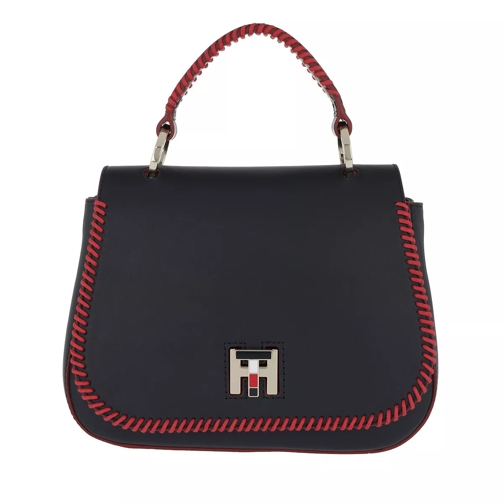 Tommy Hilfiger TH Twist Leather Crossover Lacing Tommy Navy Cross body-väskor