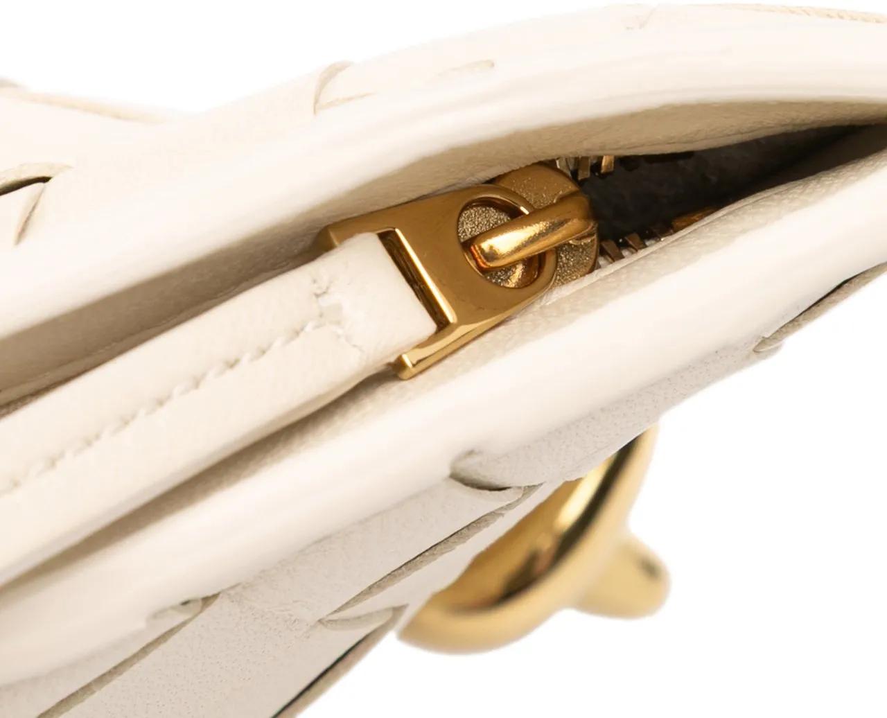 Thumbnail - Bottega Veneta Hobo Bags - Baby Lambskin Intrecciato Solstice Shoulder Bag - Gr. unisize - in Weiß - für Damen