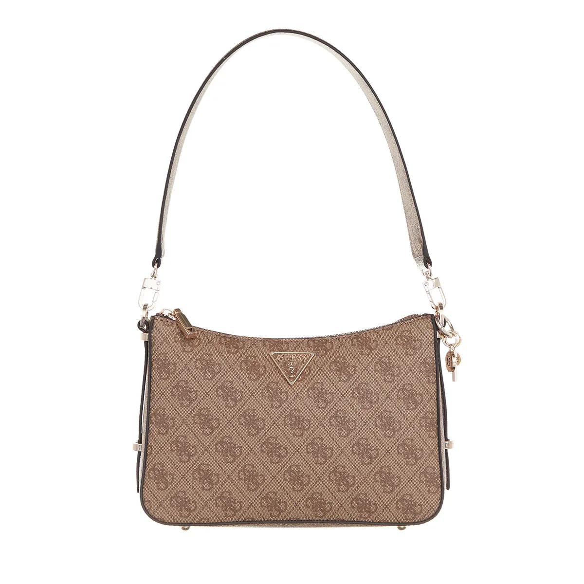Guess Women's Brown Satchel Bags - Eco Erica Top Zip Shoulder Bag - Satchel Bags For Unisize