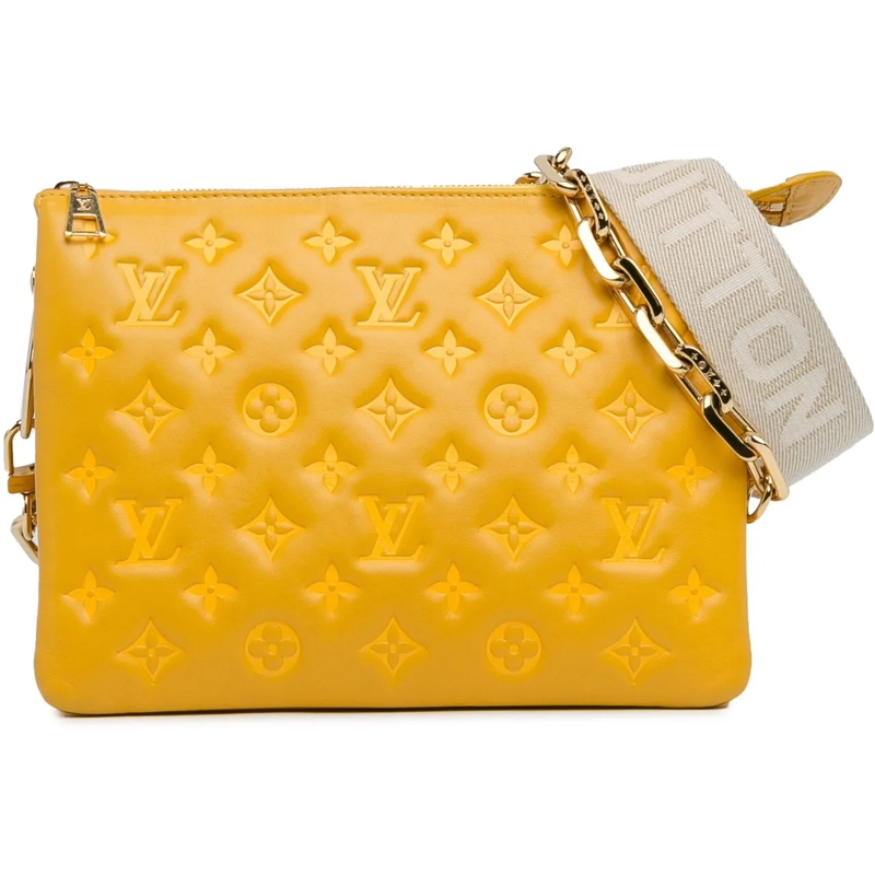Louis Vuitton Schultertasche Monogram Coussin PM gelb