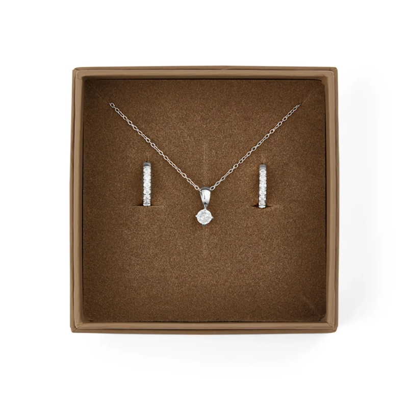 Mockberg Medium Halsketting Geschenkset Silber