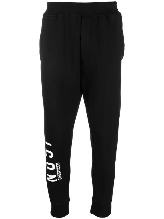 Dsquared2 - Icon Logo-Print Track Pants - Größe XL - black