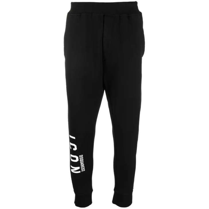 Dsquared2 Icon Logo Print Track Pants Black Jogginghosen