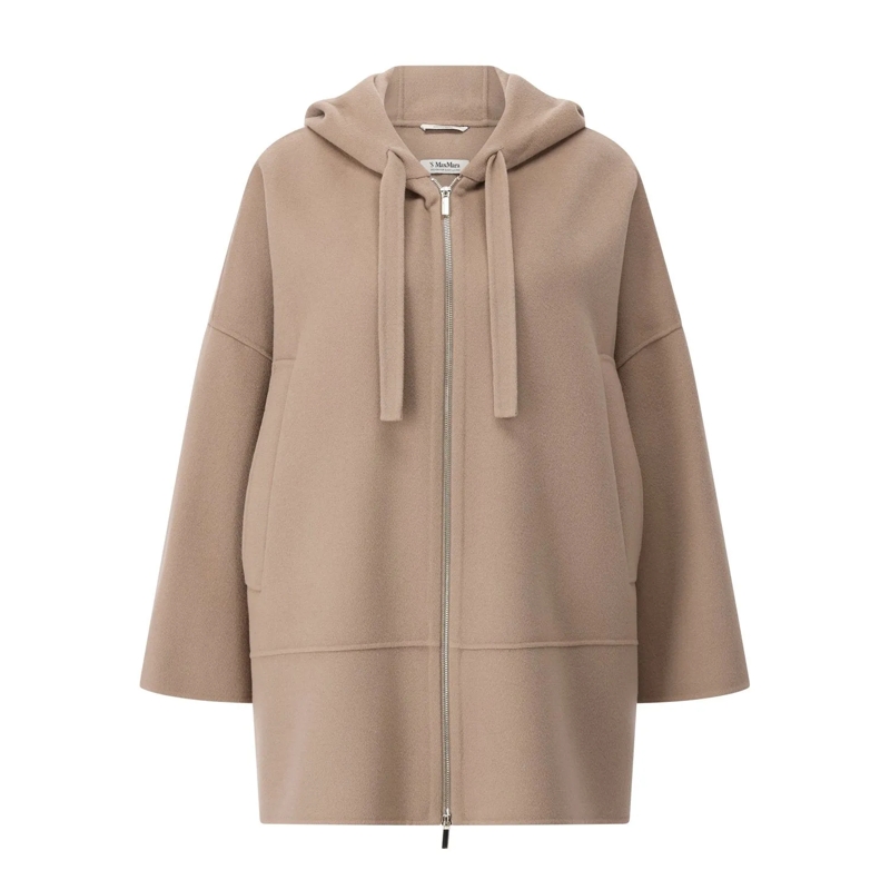 S Max Mara Übergangsjacke Jacke Leila aus Schurwolle braun