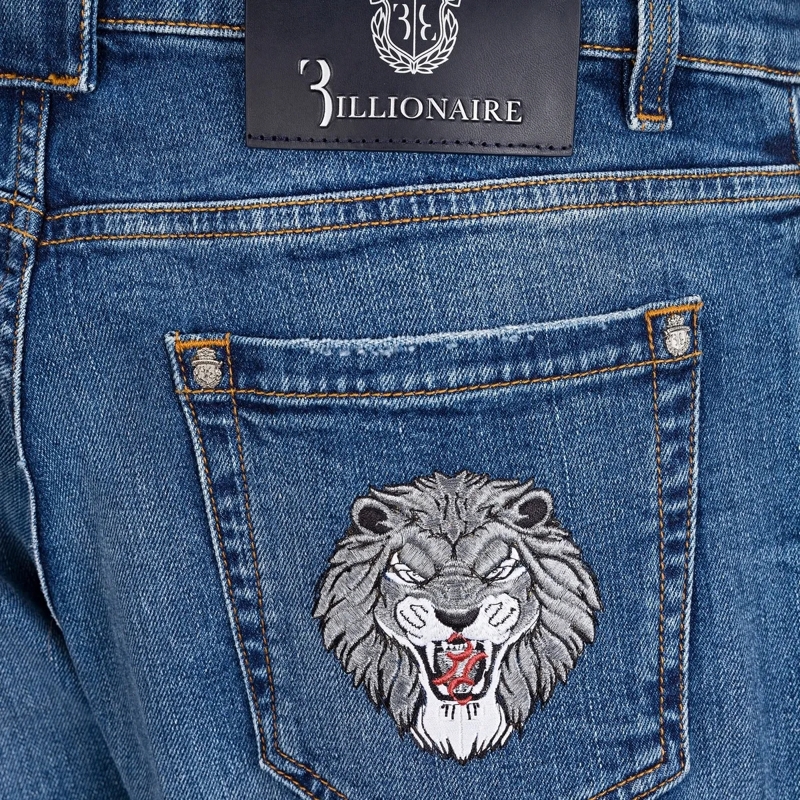 BILLIONAIRE Jeans mit geradem Bein Jeans Regular Fit Lion dunkel-blau(Image 5)