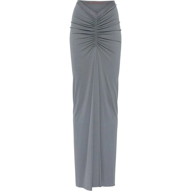 Rick Owens Jupe midi Poppy Skirt Steel blau