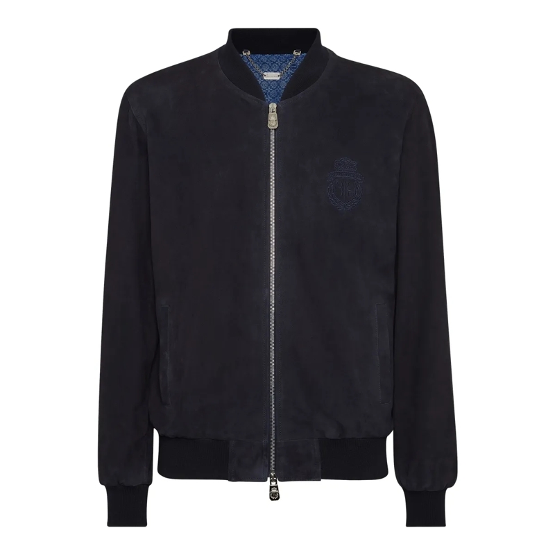 BILLIONAIRE Lederjacke Lederblouson schwarz