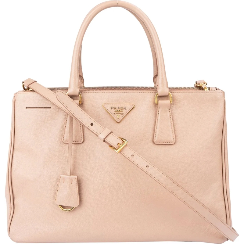 Prada Tote Prada Pink Saffiano Leather Galleria Handbag rot