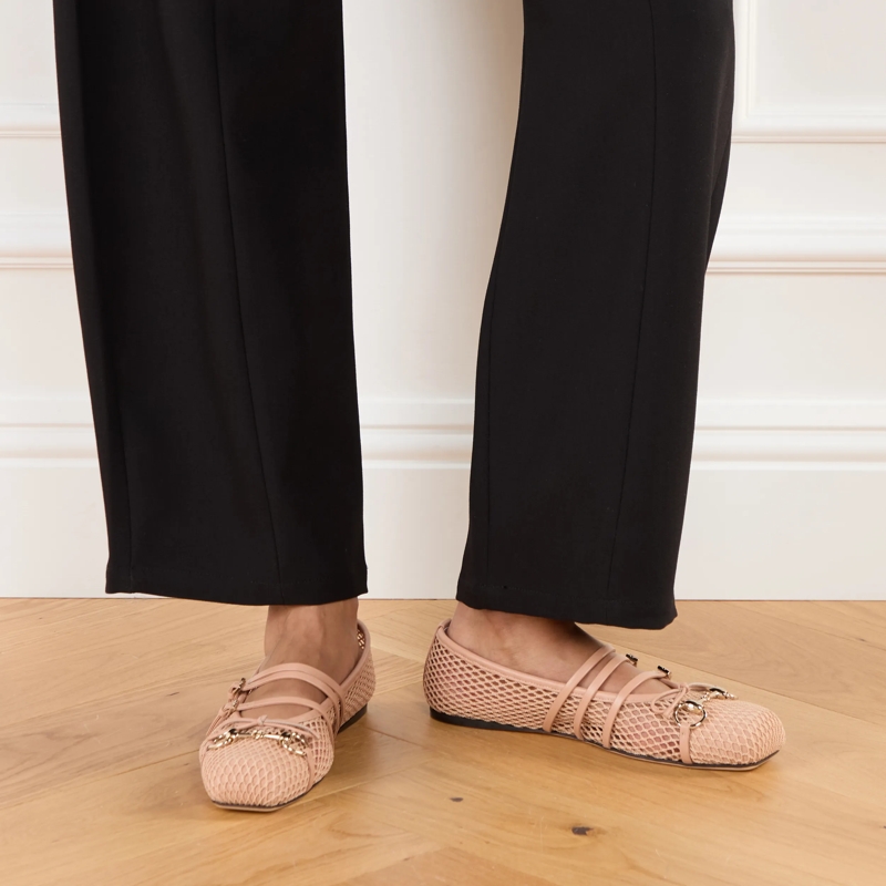 Gucci Ballerinas Mesh Ballerina Beige(Image 3)