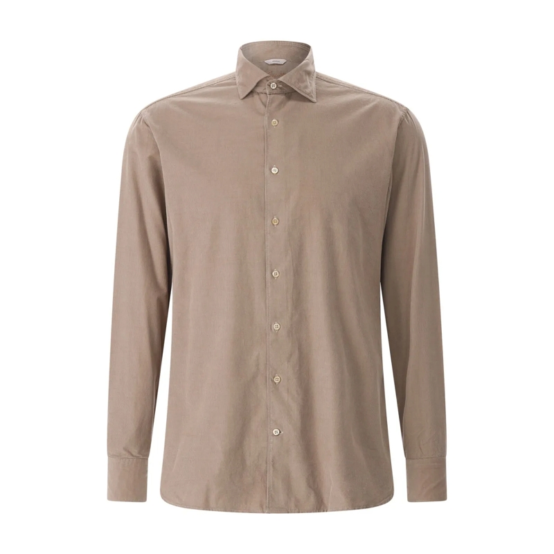 STENSTRÖMS Chemise Regular-Fit Cordhemd aus Baumwolle blau