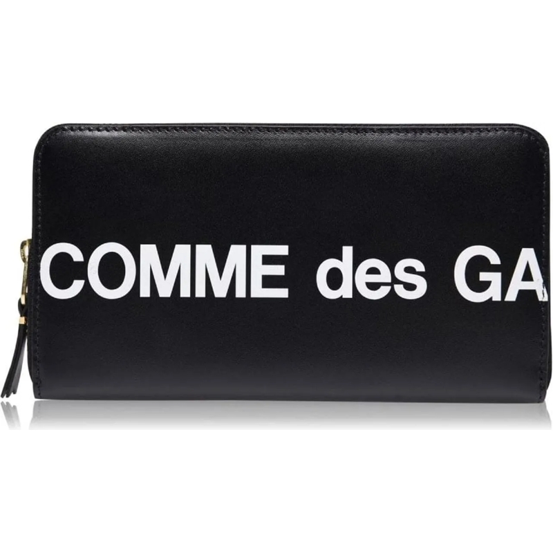 Comme des Garcons Portemonnee Huge Logo Wallet schwarz