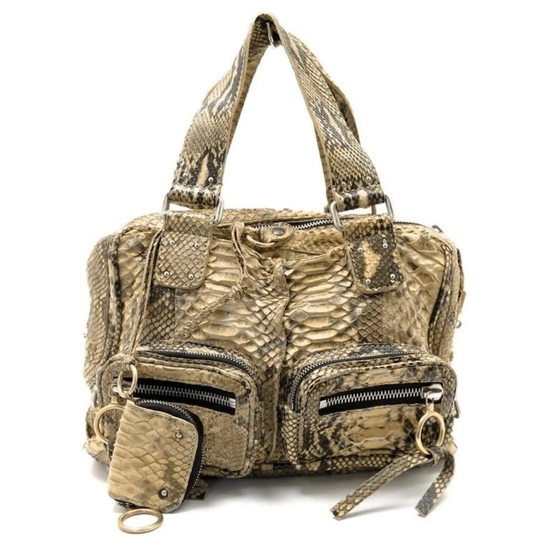 Chloé Schultertasche CHLOE BETTY HANDTASCHE SCHULTERTASCHE AUS PYTHONLE beige