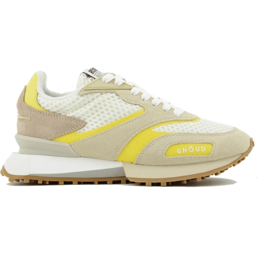 GHŌUD Low-Top Sneaker Rush Mesh Cream Yellow mehrfarbig