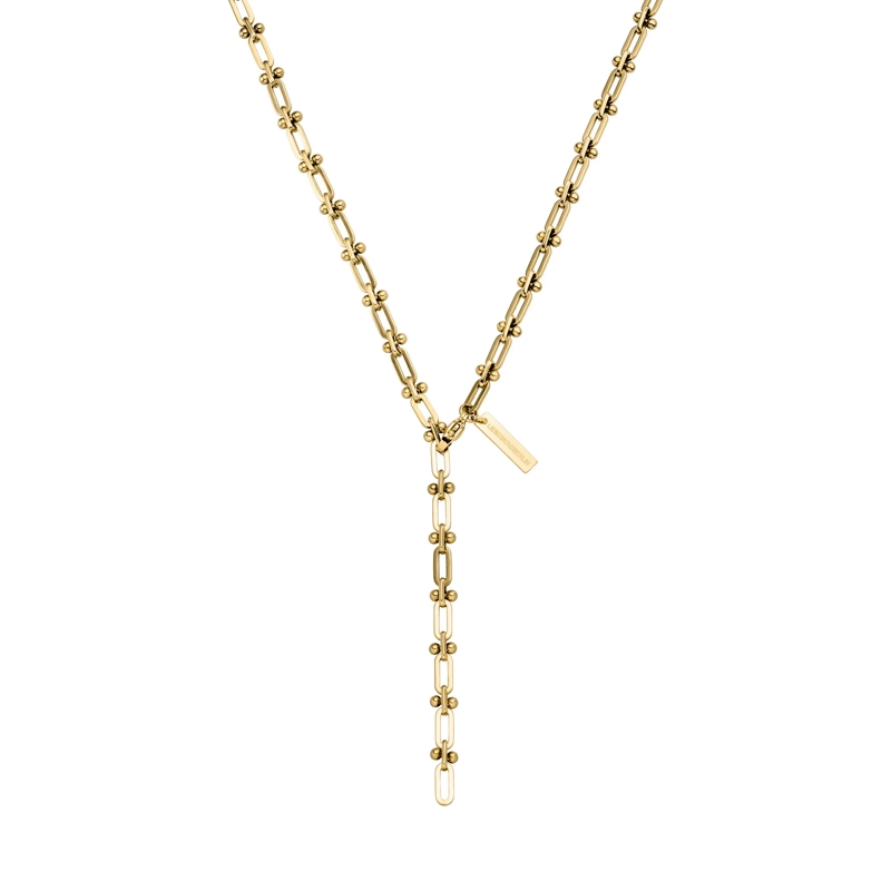 Liebeskind Berlin Mittellange Halskette Edelstahl Urban Chic gold(Image 4)