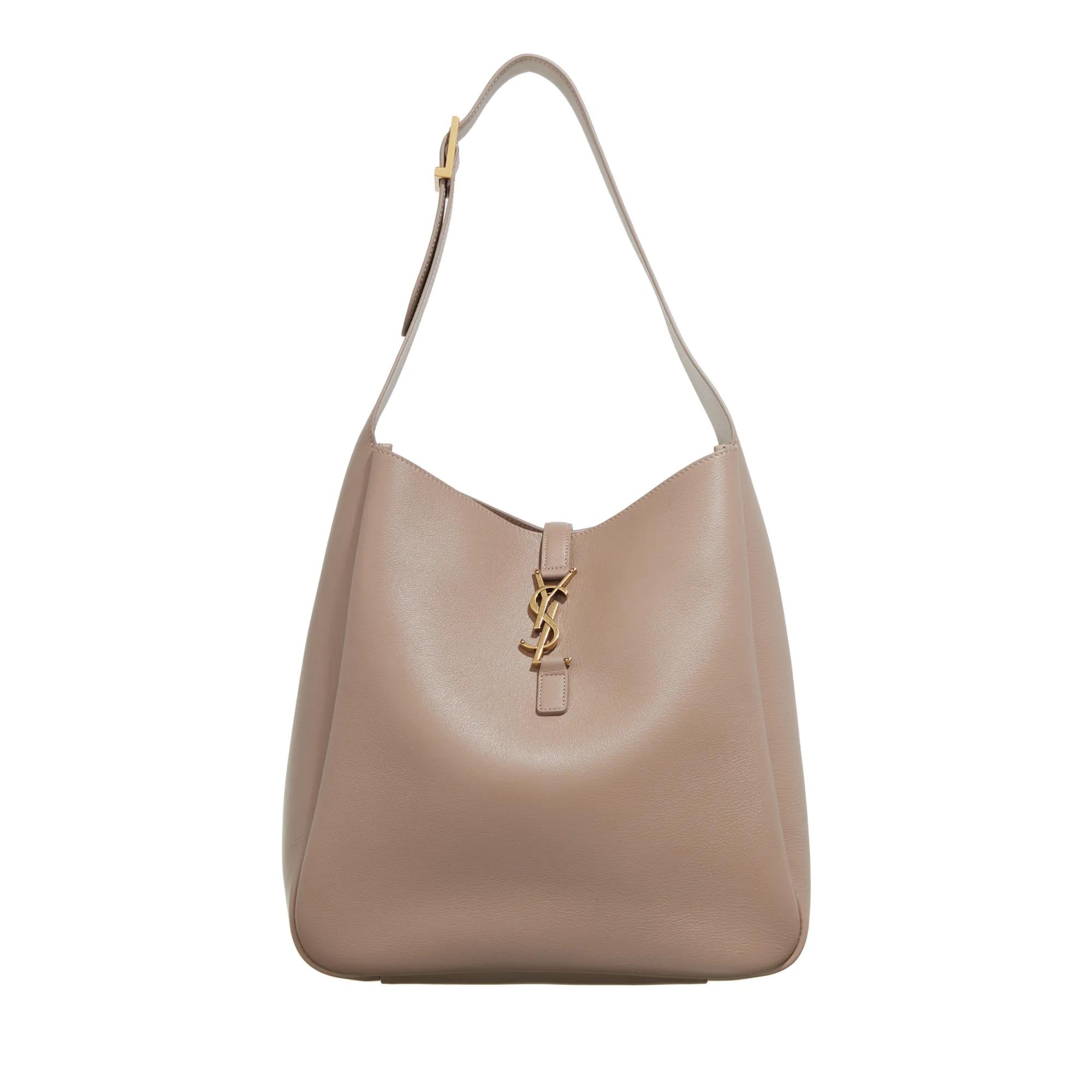 Saint Laurent Hobo Bag - Le 5 á 7 Large Shoulder Bag - Gr. unisize - in Taupe - für Damen