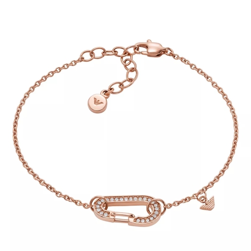 Emporio Armani Stainless Steel Chain Bracelet Rose Gold Braccialetti