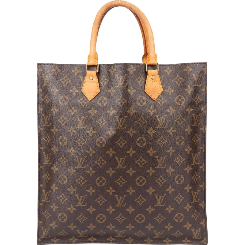 Louis Vuitton Tote Louis Vuitton Canvas Monogram Sac Plat Handbag braun