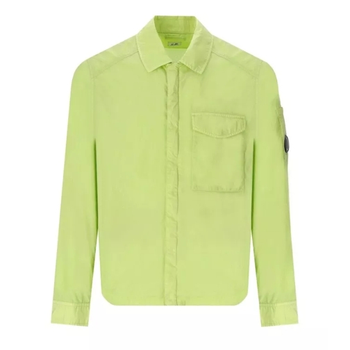 CP Company Chrome-R Pocket White Pear Overshirt Green 
