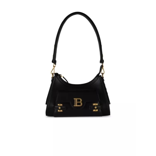 Balmain Hobo B-Buzz' Black Leather Bag Black Borsa a tracolla