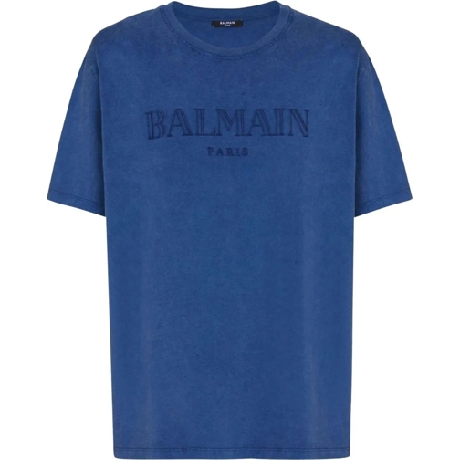 Balmain T-Shirts T-shirts and Polos Blue blau