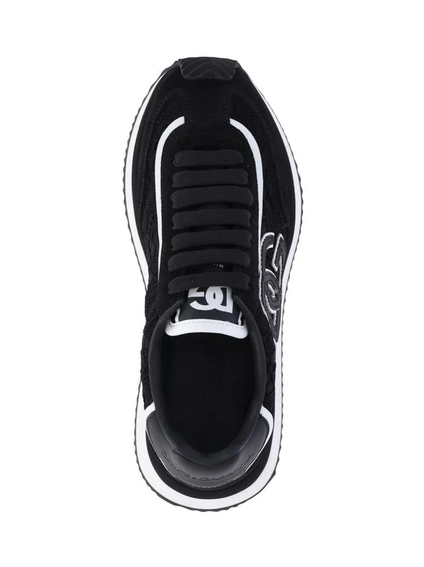 Thumbnail - Dolce&Gabbana Low-Top Sneaker - "Cushion" Sneakers – Black - Gr. 37,5 (EU) - in Schwarz - für Damen