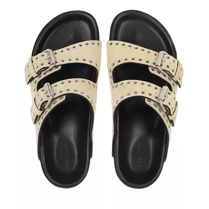 Isabel Marant Lennyo Sandals Ecru Slide