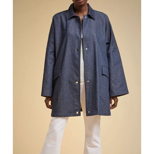 Diverse Oversized Overshirt in leichtem Raw Denim mehrfarbig 