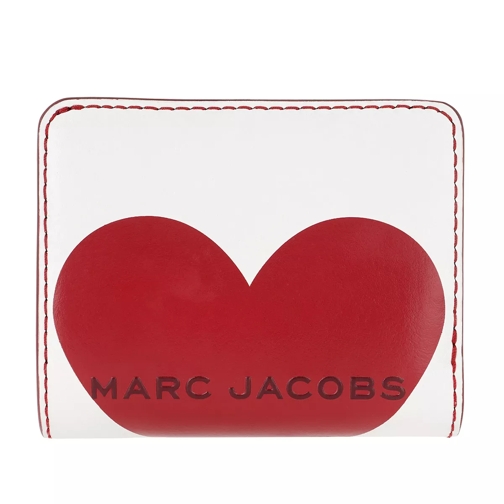 Marc Jacobs The Heart Box Mini Compact Wallet Cotton Multi Portafoglio a due tasche