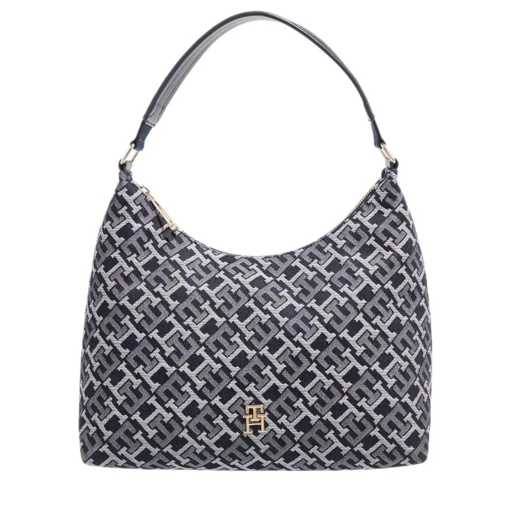 TOMMY HILFIGER Tasche-Hobo Bag ICONIC dunkelblau