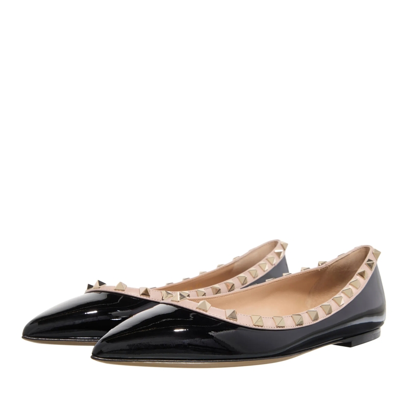 Valentino Garavani Ballerinas Ballerina Rockstud Nero Poudre