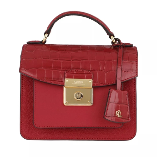 Lauren Ralph Lauren Beckett 19 Satchel Bag Small Red Cartable