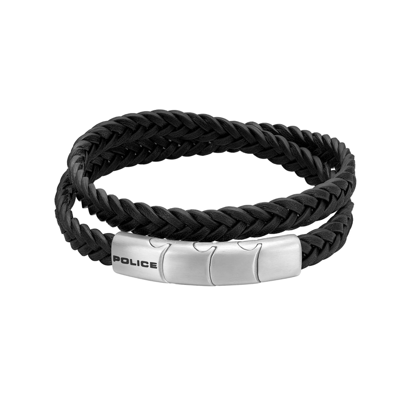 Police Armband Armband Braid- Herrenarmband- Farbe: schwarz-  schwarz(Image 2)