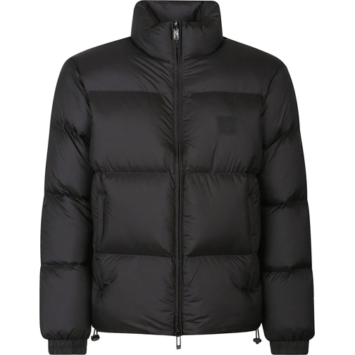 Emporio Armani Donzen jassen Logo Patch Down Jacket Black schwarz