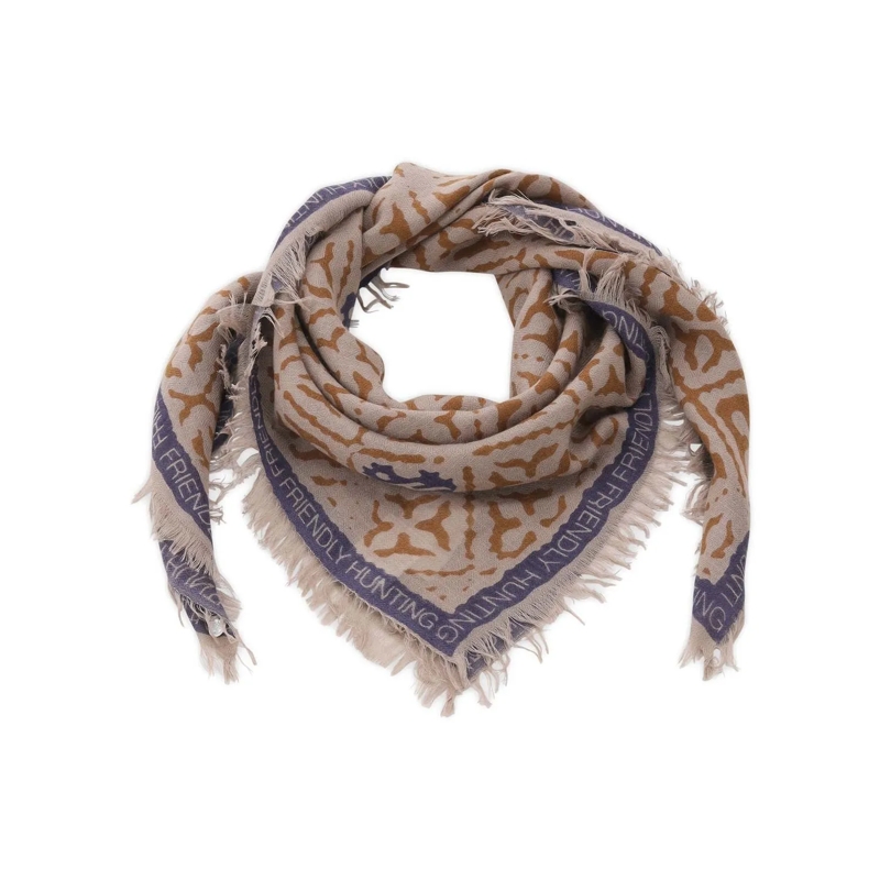 Friendly Hunting Écharpe légère Tuch Diamand aus Kaschmir Braun