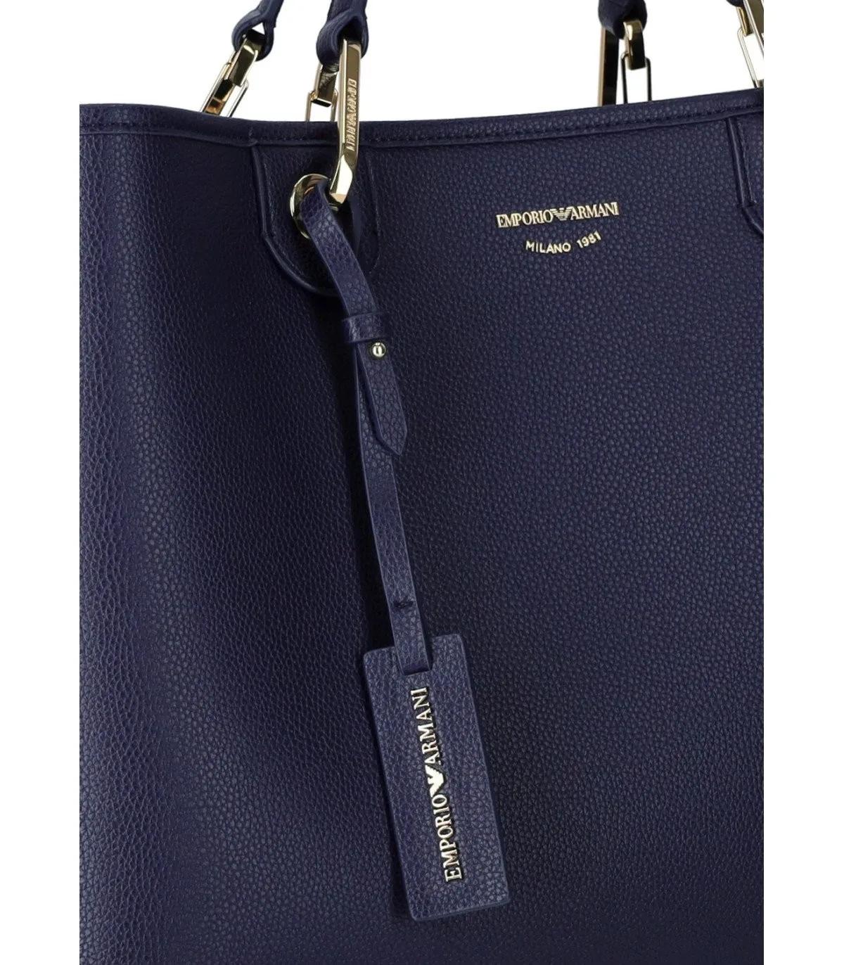 Emporio Armani Shoppers Simil Cervo in blauw