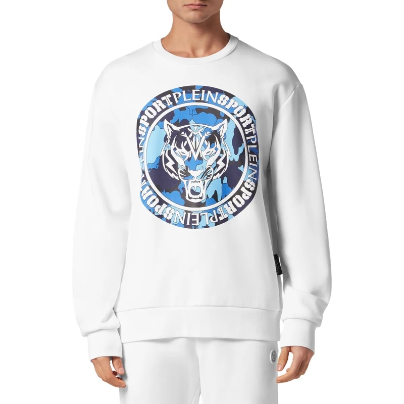 Plein Sport Top Sweatshirt Carbon Tiger weiss(Image 3)