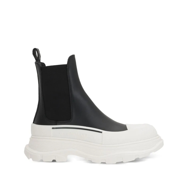 Alexander McQueen Stiefel The Slick Chelsea Boot White