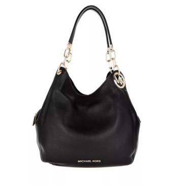 Michael Kors Lillie Large Chain Shoulder Tote Black Tote