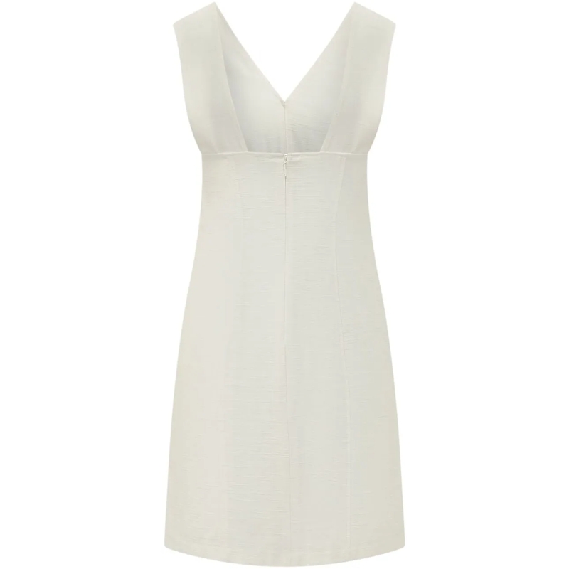 Calvin Klein Minikleid Abito Mini con Scollo a V weiß(Image 2)