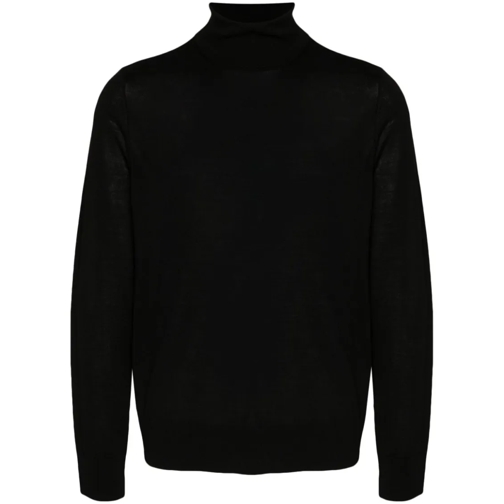 Dsquared2 Pullover Fine Knit Black Virgin Wool Sweater Black