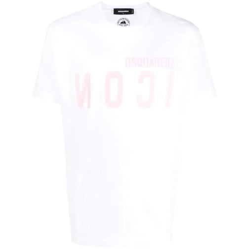 Dsquared2 T-shirts Mirrored-Logo T-Shirt White