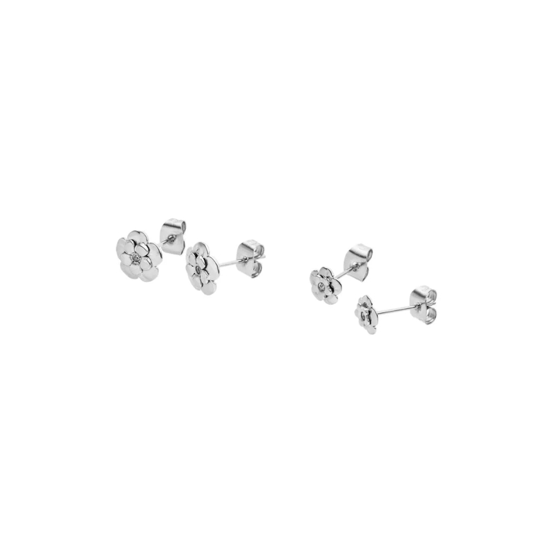 Purelei Ohrstecker Ohrring Set Flower silber